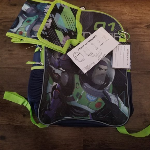 Disney Pixar Buzz Lightyear 5 piece Backpack - Picture 4 of 8